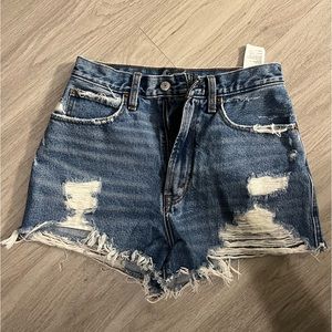 Abercrombie & Fitch Natural Rise Short - Denim/Jean Shorts
